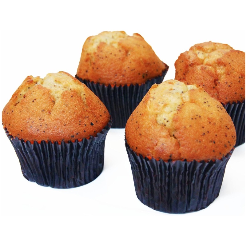 4 Large(4oz) Lemon Poppy Muffins - Image 2