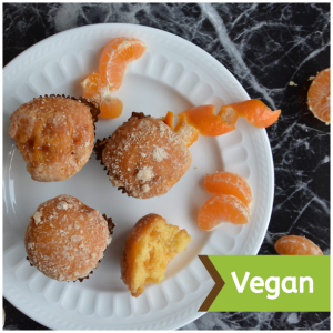 Orange Sunburst Vegan Mini Muffins