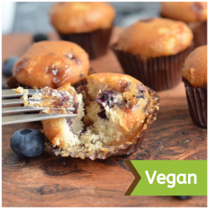 Vegan Blueberry Mini Muffins