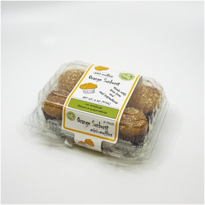 Vegan Orange Sunburst Mini Muffins - Image 3