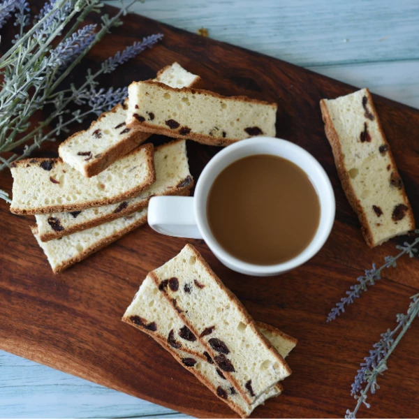 Fat-Free Cranberry Almond Biscotti