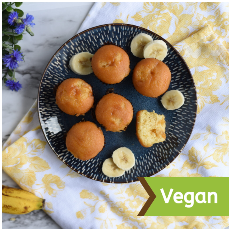 Vegan Banana Mini Muffins