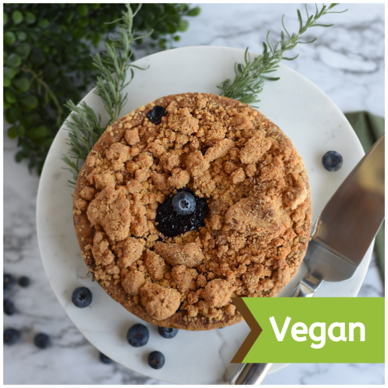 8" Blueberry Crumb Pie