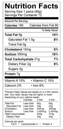 egg roll nutrition facts
