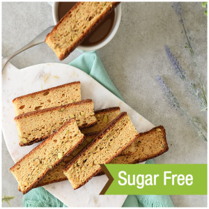 Sugar Free & Fat Free Pistachio Biscotti
