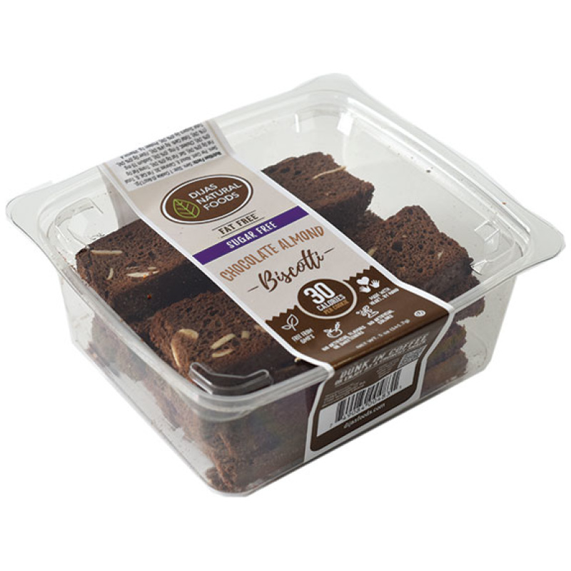 sugar free, chocolate almond, chocolate, biscotti, almonds, fat free