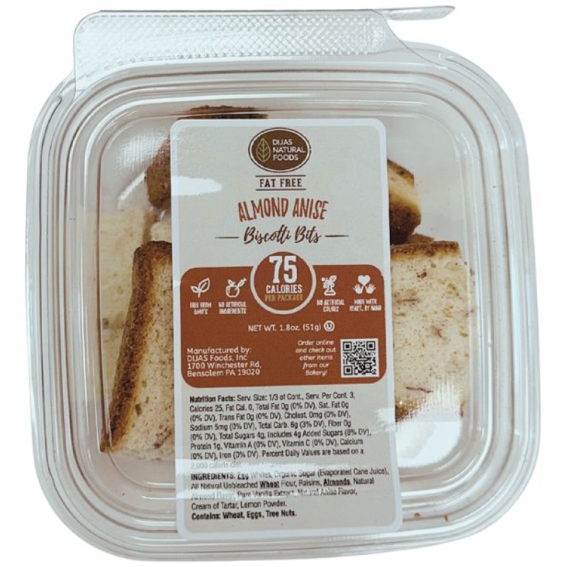 Almond Anise Fat-Free Biscotti Bits