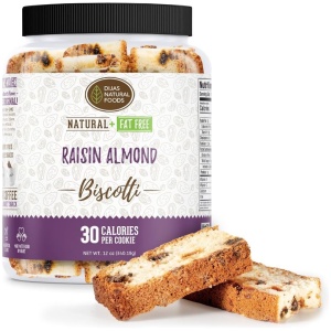 DIJAS Raisin Almond Tubs are a great way to save on your favorite biscotti!