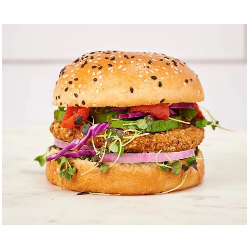 Brioche Burger Buns with Tuxedo Sesame Seeds - Image 2